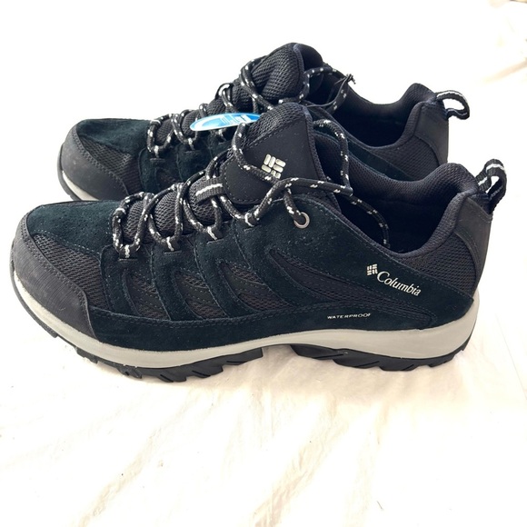 NWT Columbia Men\'s Crestwood Waterproof Black hiking Shoes SZ 10 main image 8